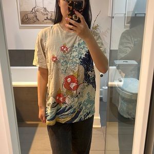 Uniqlo Pokémon Magikarp wave t shirt - Unisex L